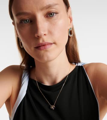 Collier Blossom en or jaune 14 cts à diamants | Suzanne Kalan