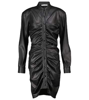 Ruched faux leather minidress | Philosophy di Lorenzo Serafini