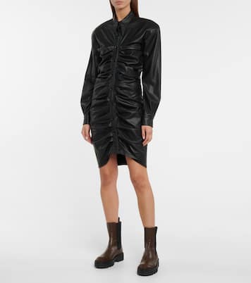 Ruched faux leather minidress | Philosophy di Lorenzo Serafini