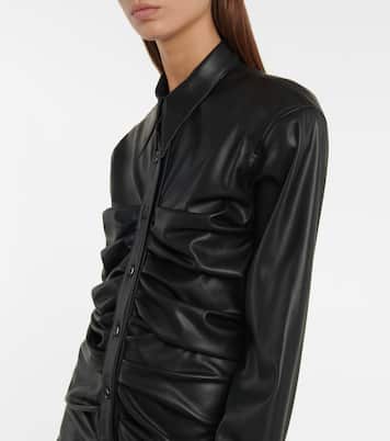 Ruched faux leather minidress | Philosophy di Lorenzo Serafini