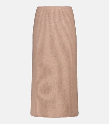 Jupe midi Gonna Davenport en cachemire | Loro Piana