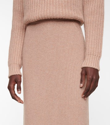 Jupe midi Gonna Davenport en cachemire | Loro Piana