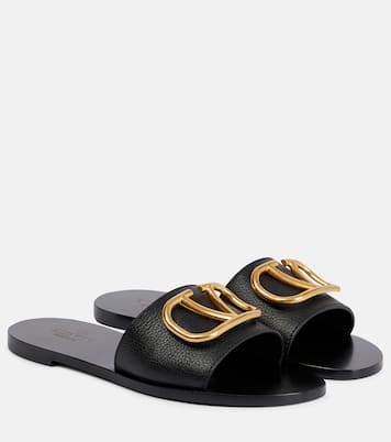 Pantoletten VLogo Signature aus Leder | Valentino Garavani