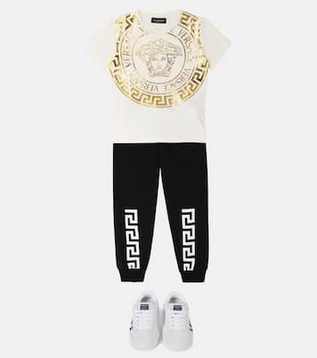 Pantalones de chándal Greca de algodón | Versace Kids