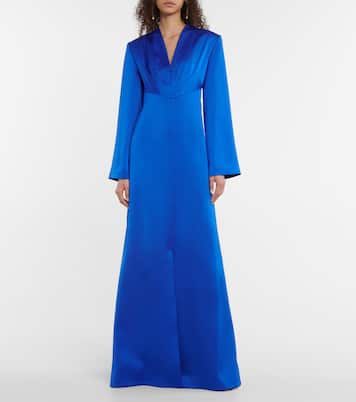 Robe longue en satin | Rasario