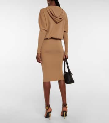 Robe à capuche en cachemire mélangé | Tom Ford