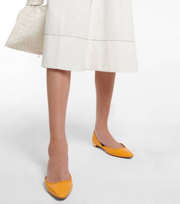 Maia leather ballet flats | Aquazzura