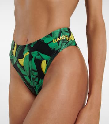 Bedrucktes Bikini-Höschen | Ganni