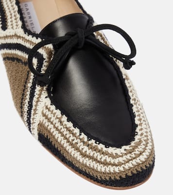 Hays leather-paneled crocheted loafers | Gabriela Hearst