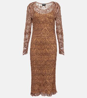 Layered knit midi dress | Tom Ford