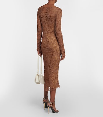 Layered knit midi dress | Tom Ford