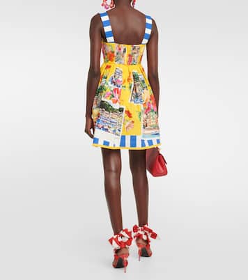Portofino printed cotton minidress | Dolce&Gabbana