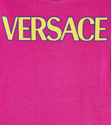 Baby Barocco Silhouette cotton-blend T-shirt | Versace Kids