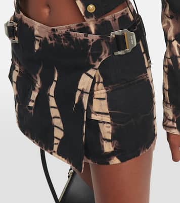 Mini-jupe portefeuille en denim | Dion Lee