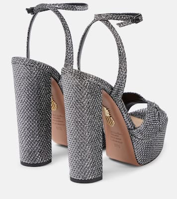 Sandalias con plataforma Sinner 140 metalizadas | Aquazzura
