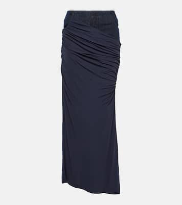 Jupe longue en denim | Christopher Esber