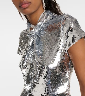 Sequined midi dress | Self-Portrait
