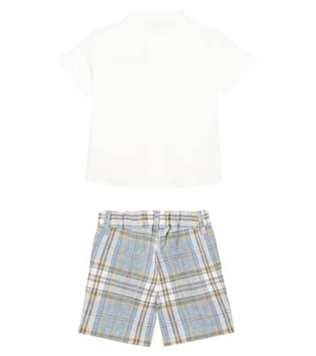 Bébé – Set chemise et short en lin | Il Gufo