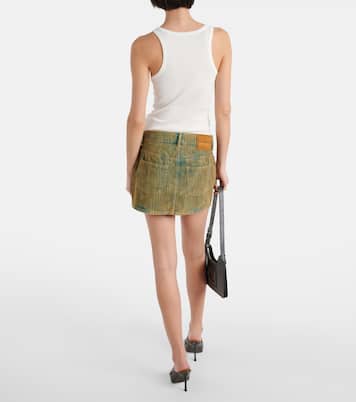 Minifalda de pana de algodón desteñida | Acne Studios