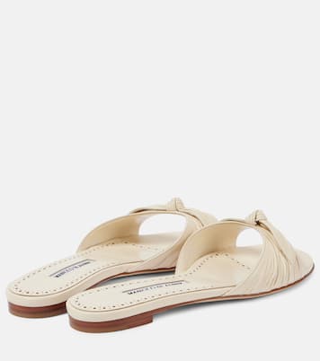Pantoletten Lolloflat aus Leder | Manolo Blahnik