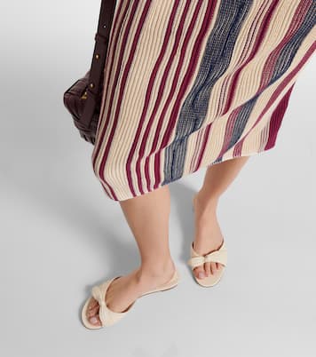 Pantoletten Lolloflat aus Leder | Manolo Blahnik