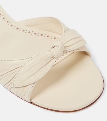 Pantoletten Lolloflat aus Leder | Manolo Blahnik
