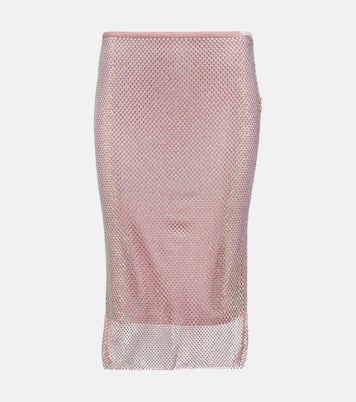 Falda midi de malla adornada | Sportmax