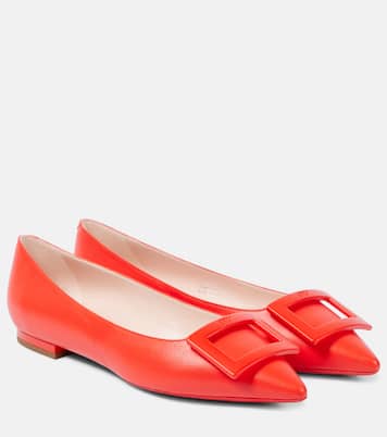 Ballerinas Gommettine Ball aus Leder | Roger Vivier