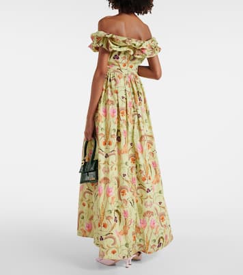 Maxikleid Espliego Habitat aus Baumwolle | Agua by Agua Bendita