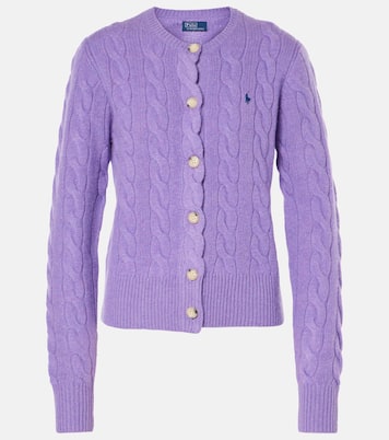 Cable-knit wool and cashmere cardigan | Polo Ralph Lauren
