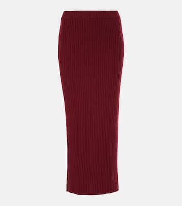 Cashmere midi skirt | Jardin des Orangers