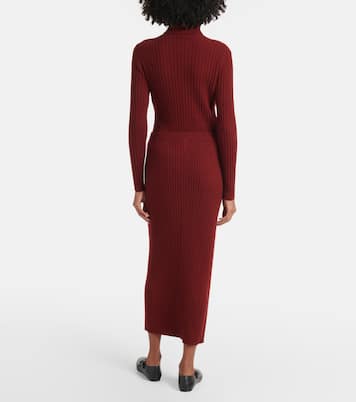Cashmere midi skirt | Jardin des Orangers