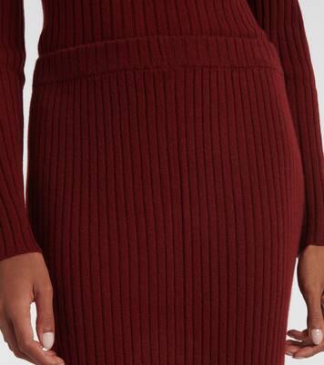 Cashmere midi skirt | Jardin des Orangers