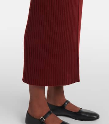 Cashmere midi skirt | Jardin des Orangers