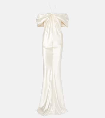 Bridal Cleo wool and silk gown | Danielle Frankel