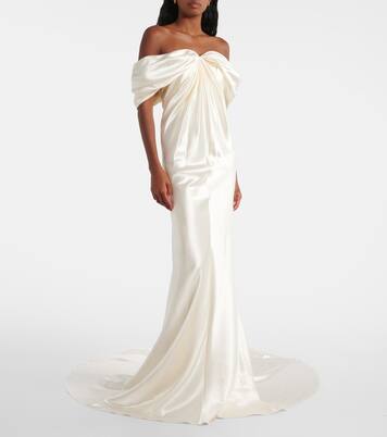 Bridal Cleo wool and silk gown | Danielle Frankel