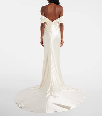 Bridal Cleo wool and silk gown | Danielle Frankel