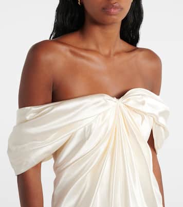 Bridal Cleo wool and silk gown | Danielle Frankel