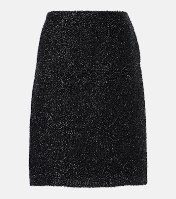 Jupe crayon Corinna en lamé | The Row