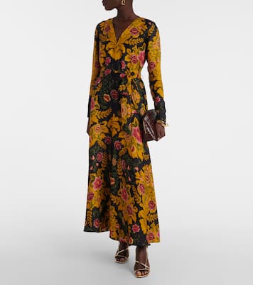 Arabesque Floral Black maxi dress | Farm Rio