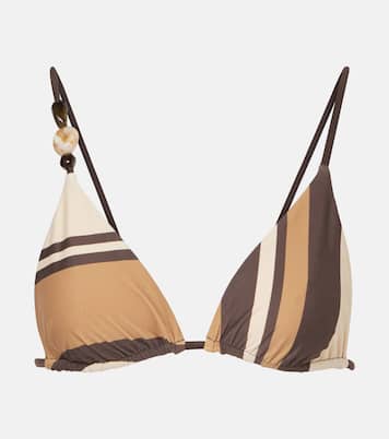 Top bikini Mahogany a righe  | SIR
