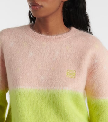 x Suna Fujita mohair and wool-blend sweater | Loewe