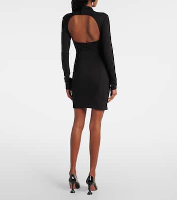 Minikleid aus Jersey mit Kristallen | Area