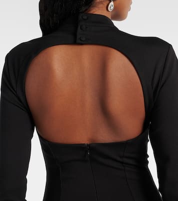 Minikleid aus Jersey mit Kristallen | Area