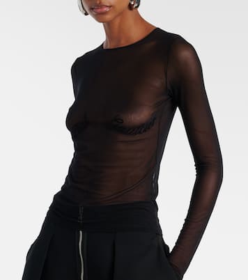 Top in mesh trasparente | Jean Paul Gaultier