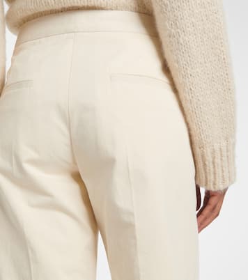 Pantaloni regular cropped in cotone | Jil Sander
