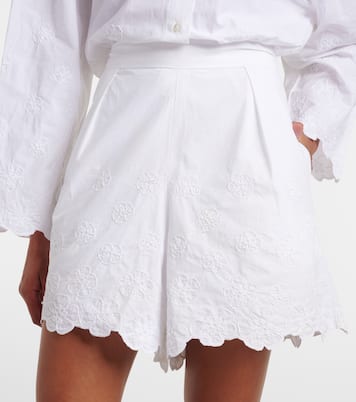 Shorts in cotone con ricamo | Juliet Dunn