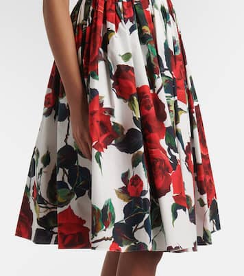Vestido midi de popelín de algodón | Dolce&Gabbana