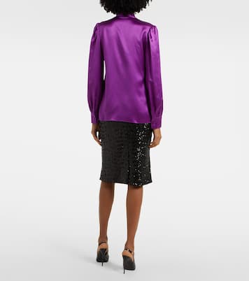 Schluppenbluse aus Seide | Dolce&Gabbana