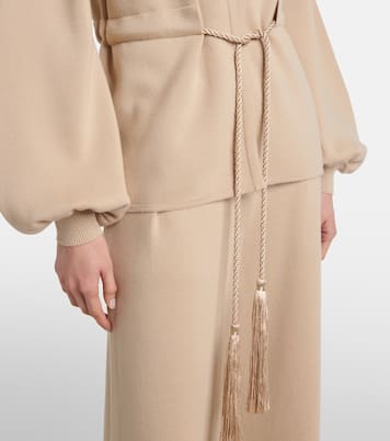 Tiberio belted virgin wool cardigan | Max Mara